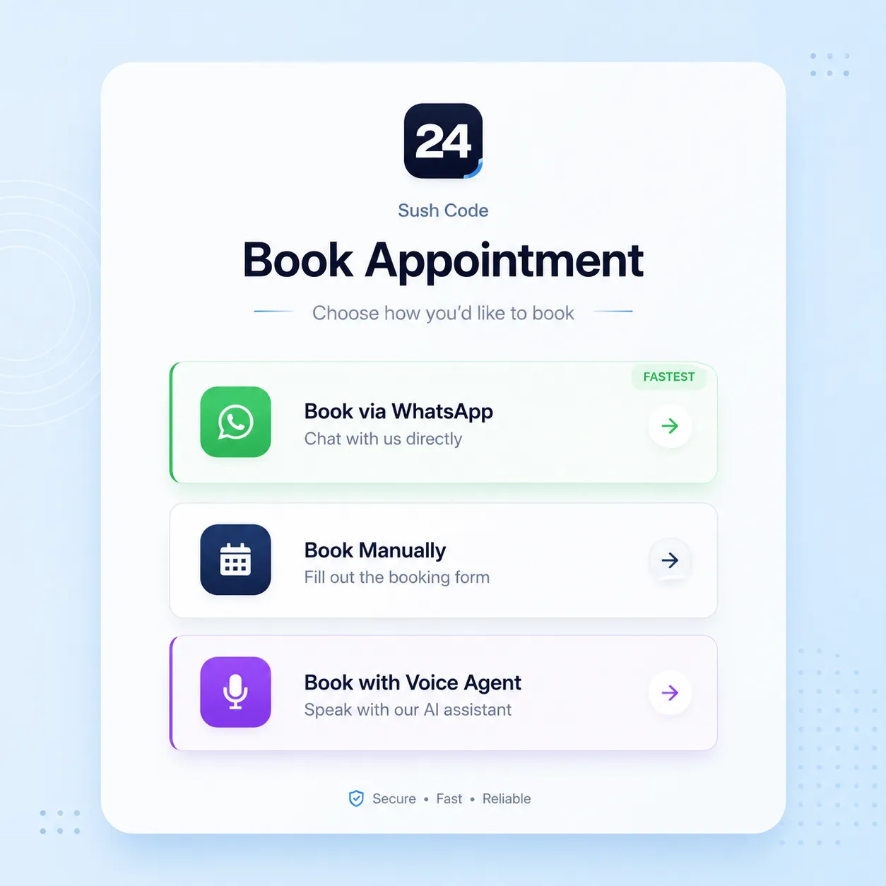 Multiple booking channels